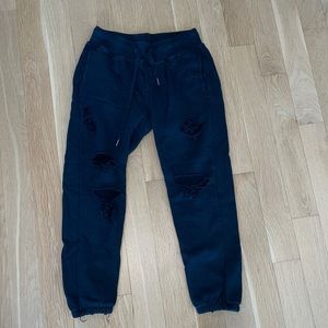 NSF ripped sweatpants